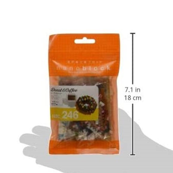 Nanoblock Coffee and Donut Mini Block Building Kit - Picture 4 of 4